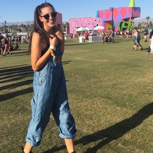 Oversized long overalls